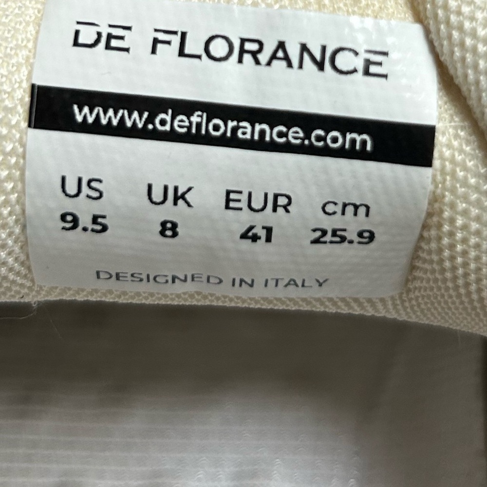 DF DE FLORANCE Cloudea™ women’s Sneakers Size 9.5 tan/ beige and white - Picture 15 of 15